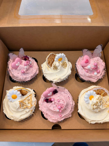6 Hole Cupcake Insert - Kraft | 60mm 25 Pack