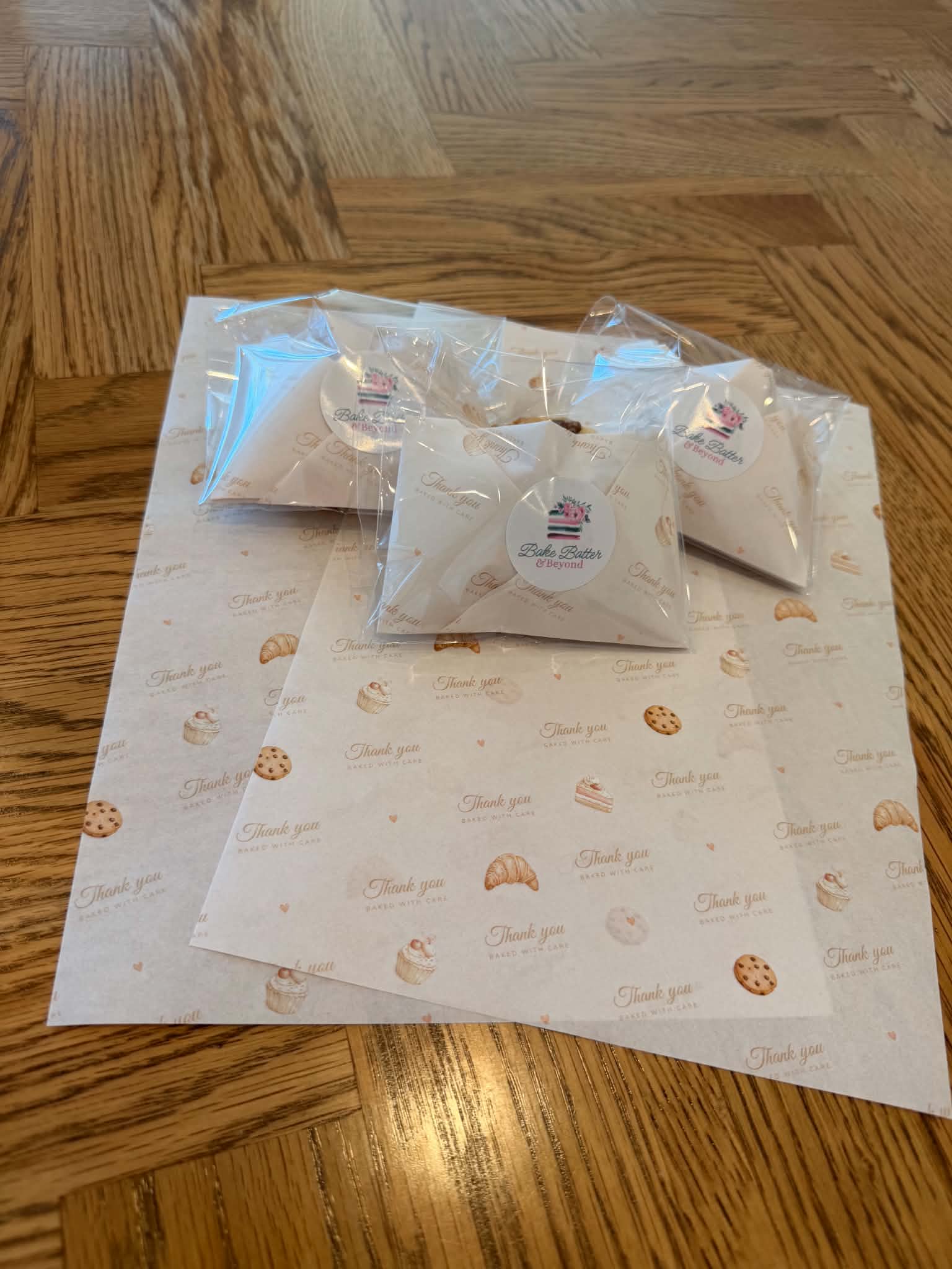 Thank You Printed Greaseproof Paper