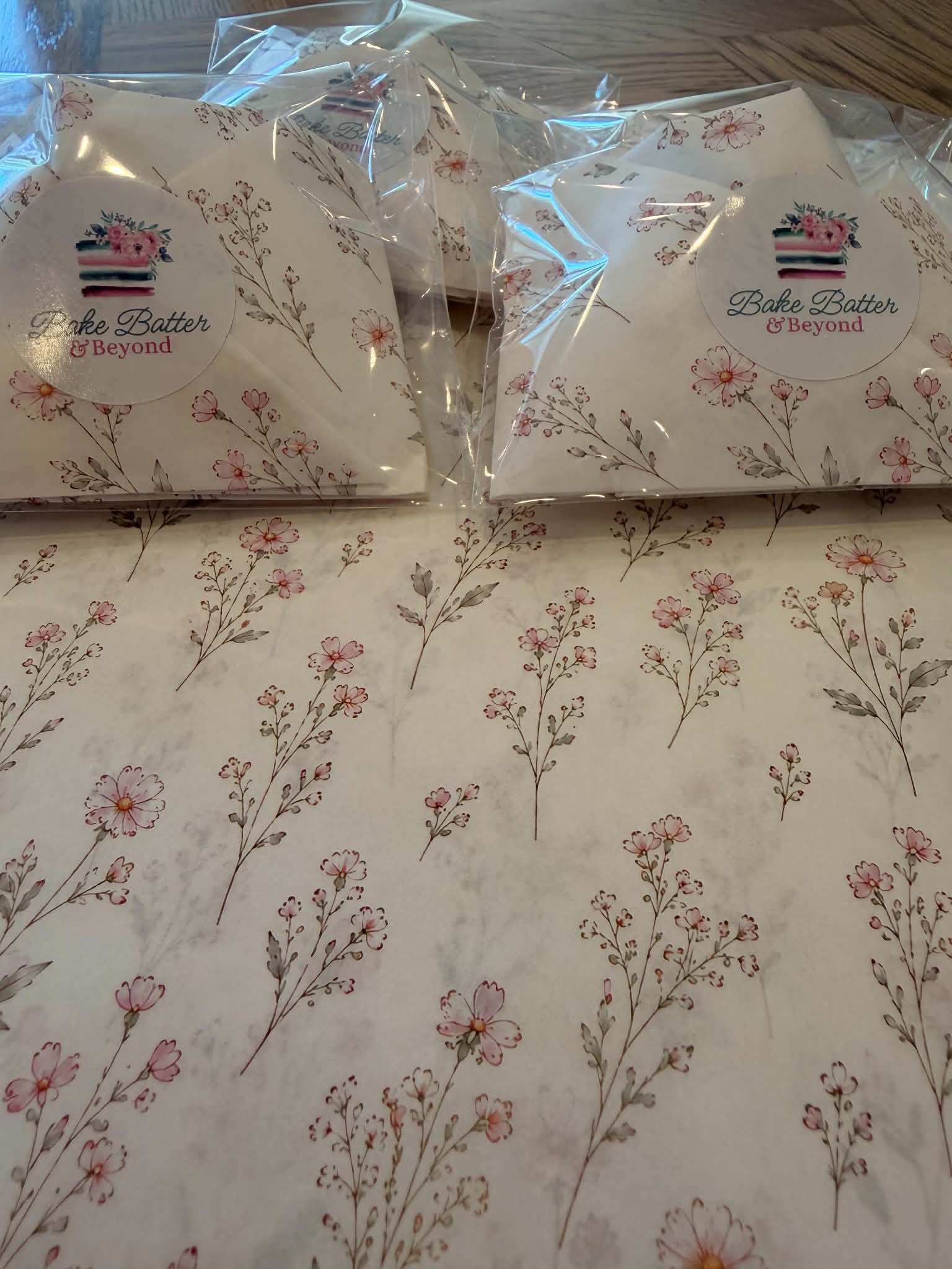 Wildflower Floral Greaseproof Paper