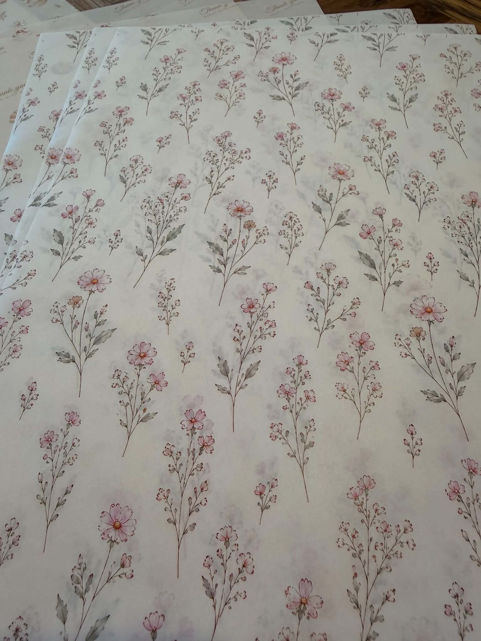 Wildflower Floral Greaseproof Paper