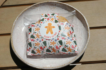 White Cute Cats Christmas Greaseproof Paper 25 Sheet Pack