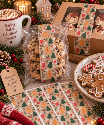 Christmas Bakery Sticker Wraps – Latte Classic Christmas